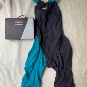 Speedo Lzr Elite 2 Size 22 Blue/Grey
